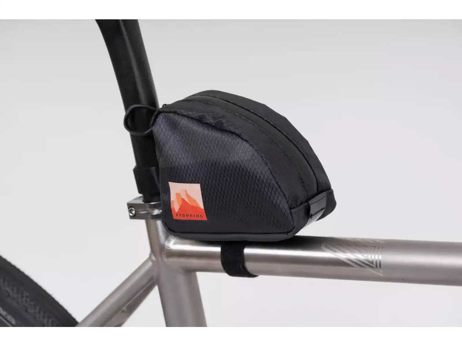 Woho X-Touring Top-tube Bag 0,6 l Frame Bag Diamond CyberCam Black