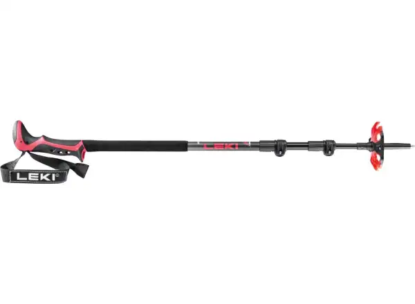 Leki Haute Route 3 skialpové palice dark anthracite/dark red/black dĺžka 110-150 cm