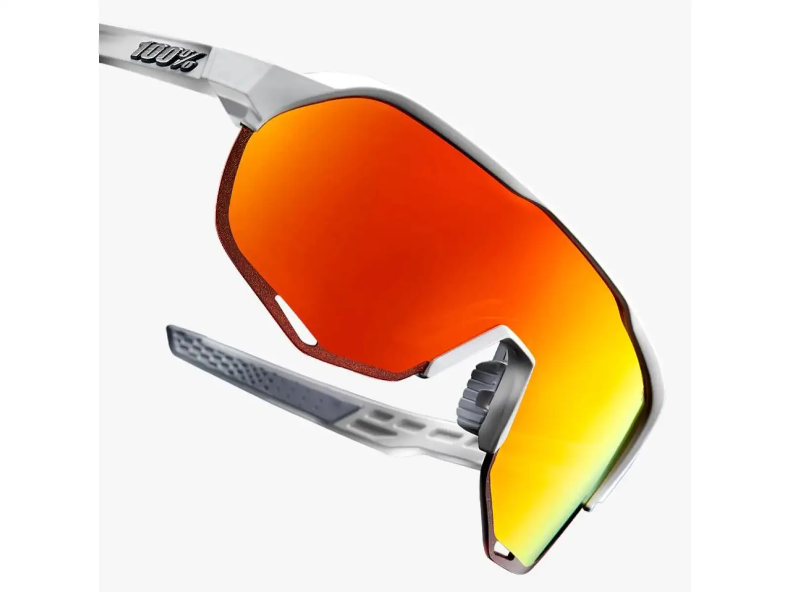 100% S2 okuliare Soft Tact Off White/HiPER Red Multilayer Mirror Lens
