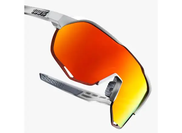 100% S2 slnečné okuliare Soft Tact Off White/HiPER Red viacvrstvové zrkadlové šošovky
