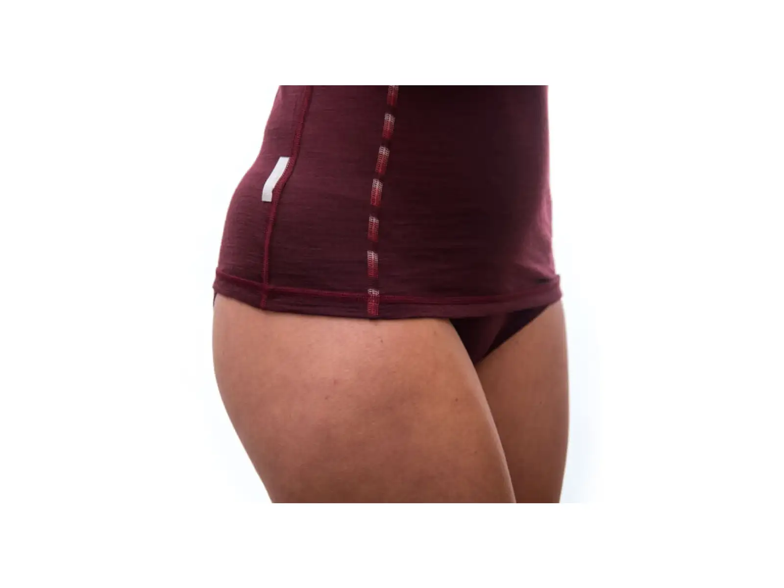 Sensor Merino Air dámske tričko dlhý rukáv Port Red