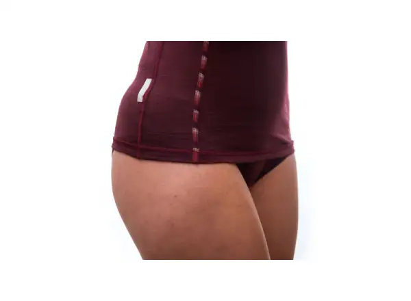 Sensor Merino Air dámske tričko dlhý rukáv Port Red