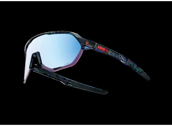 100% S2 HiPER cyklistické okuliare Black Holographic/Blue Multilayer Mirror Lens