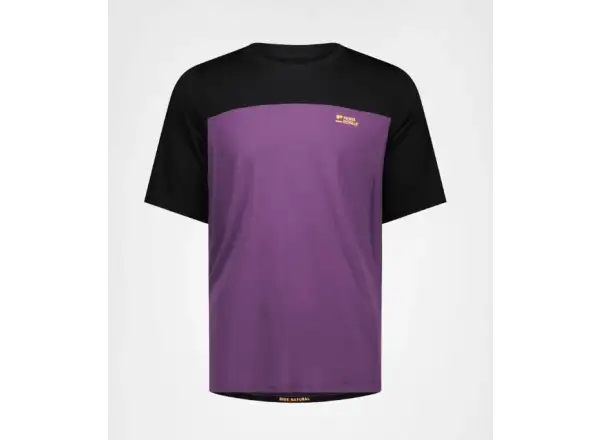 Mons Royale Diversion Merino pánsky dres krátky rukáv Boysenberry/Black