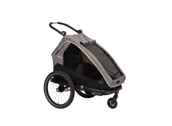 XLC MONOs BS-C09 detský závesný vozík 20" sivá/béžová/antracit