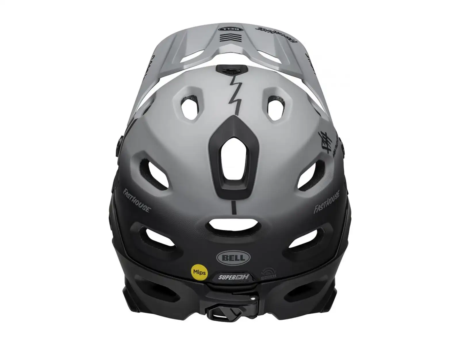 Bell Super DH Spherical prilba Mat Gray/Black Fasthouse