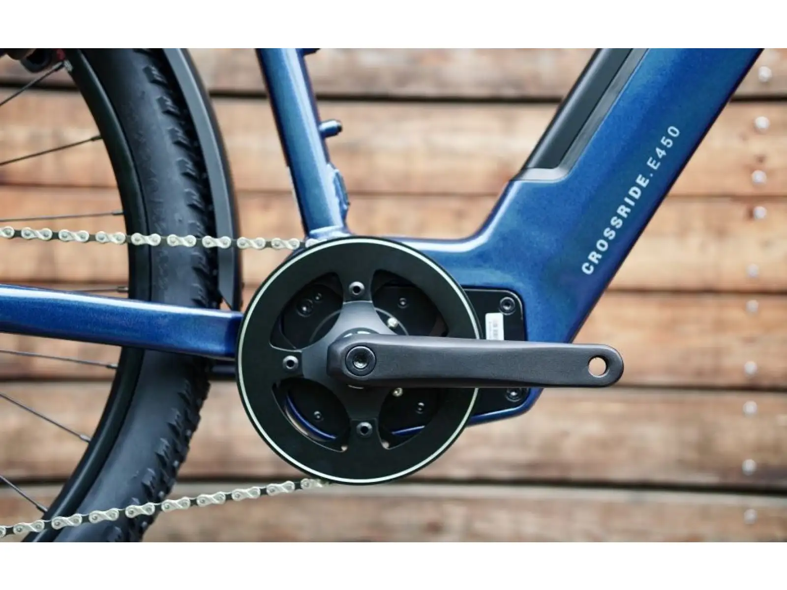 Rock Machine Crossride e450 cross elektrobicykel Gloss Metallic Navy/Silver