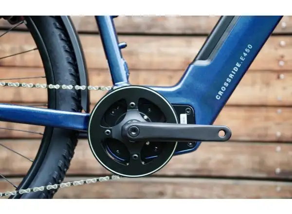Rock Machine Crossride e450 cross elektrobicykel Gloss Metallic Navy/Silver