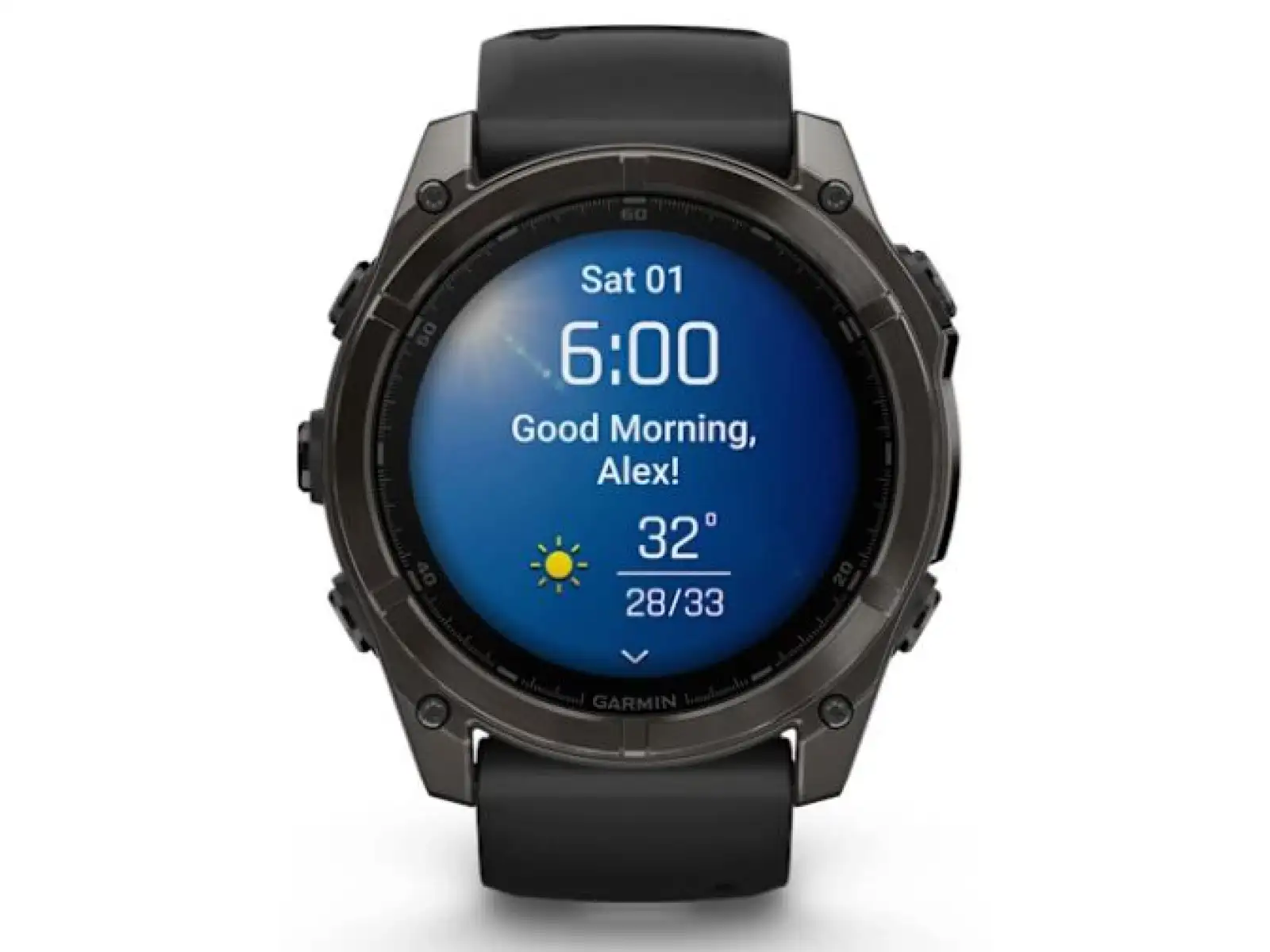Garmin fenix 8 - 51 mm AMOLED Sapphire inteligentné hodinky Carbon DLC Titanium Black/Gray