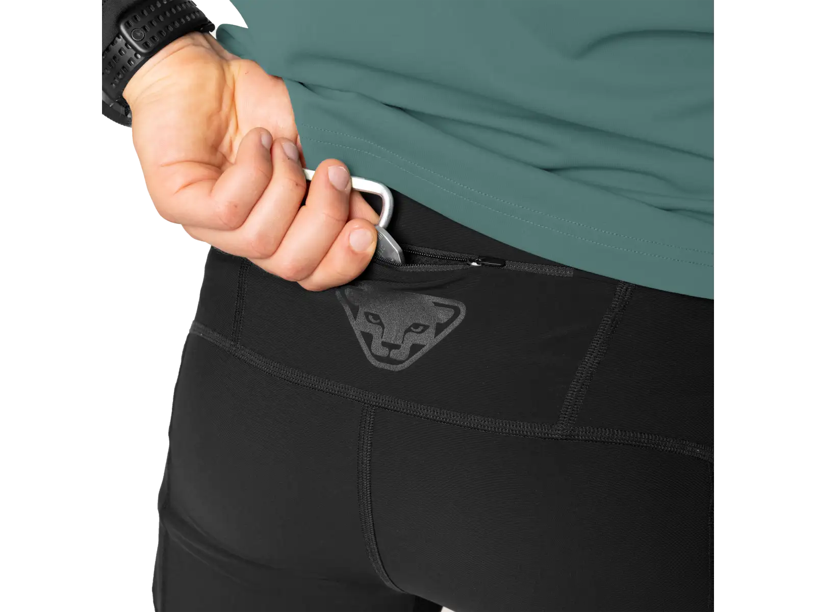 Dynafit Alpine 3/4 pánske bežecké nohavice Black Out