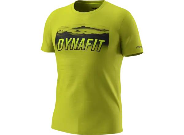 Dynafit Transalper Graphic pánske tričko krátky rukáv Golden Lime