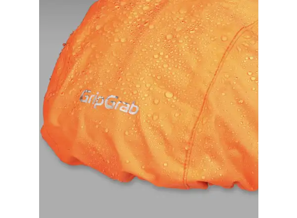 Grip Grab Waterproof pláštenka na prilbu Orange Hi-Vis