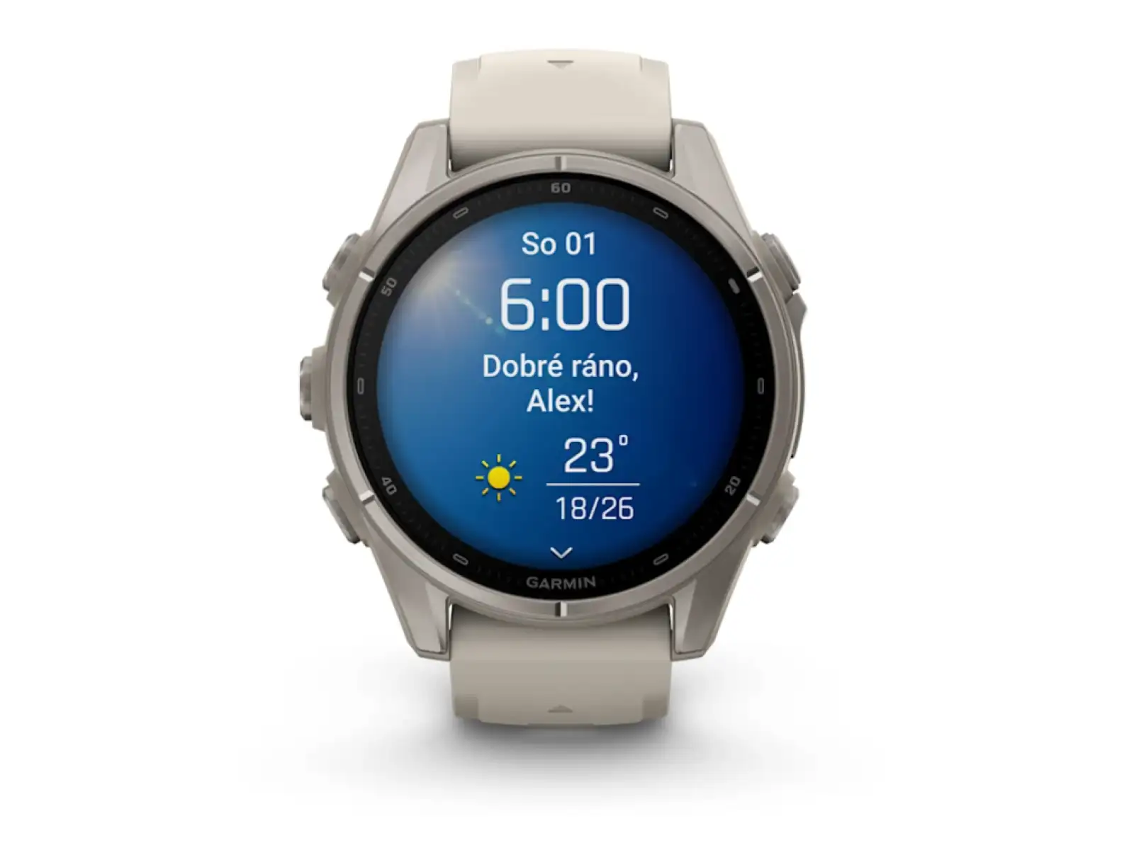 Garmin fenix 9–43 mm inteligentné hodinky Titanium Fog Gray
