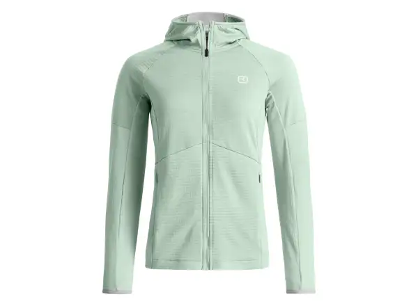 Ortovox Fleece Light Grid Hoody dámska mikina Green Acid