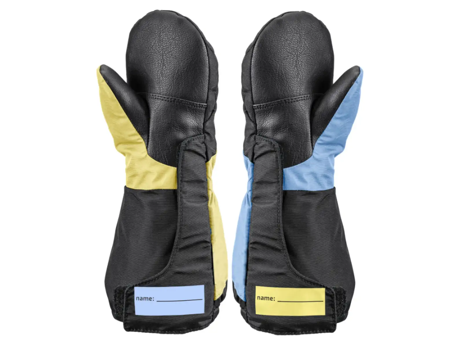 Leki Little Swtch Zero Mitt Long detské palčiaky Black/Light Blue/Light Yellow