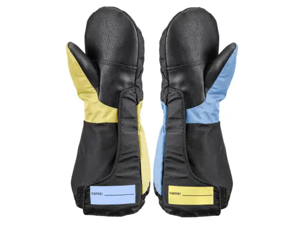 Leki Little Swtch Zero Mitt Long detské palčiaky Black/Light Blue/Light Yellow