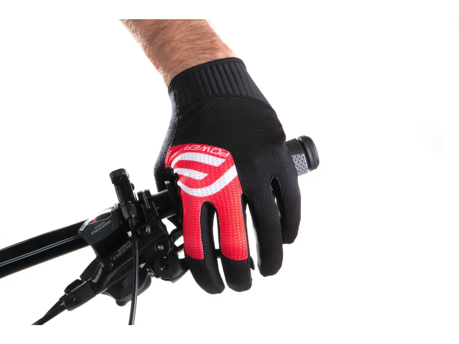 Force MTB Power rukavice čierna/červená