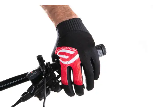 Force MTB Power rukavice čierna/červená