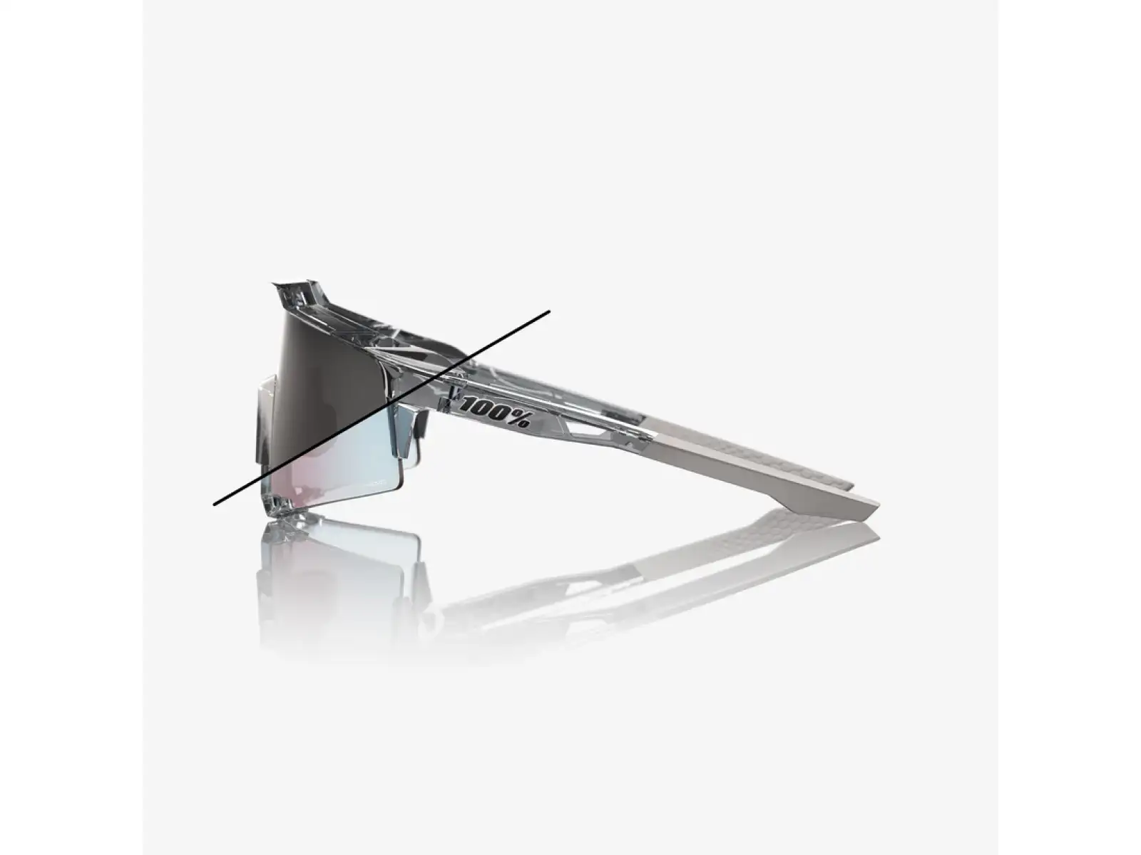 100% Speedcraft slnečné okuliare Polished Translucent Grey/Rose Gold Mirror Photochromic