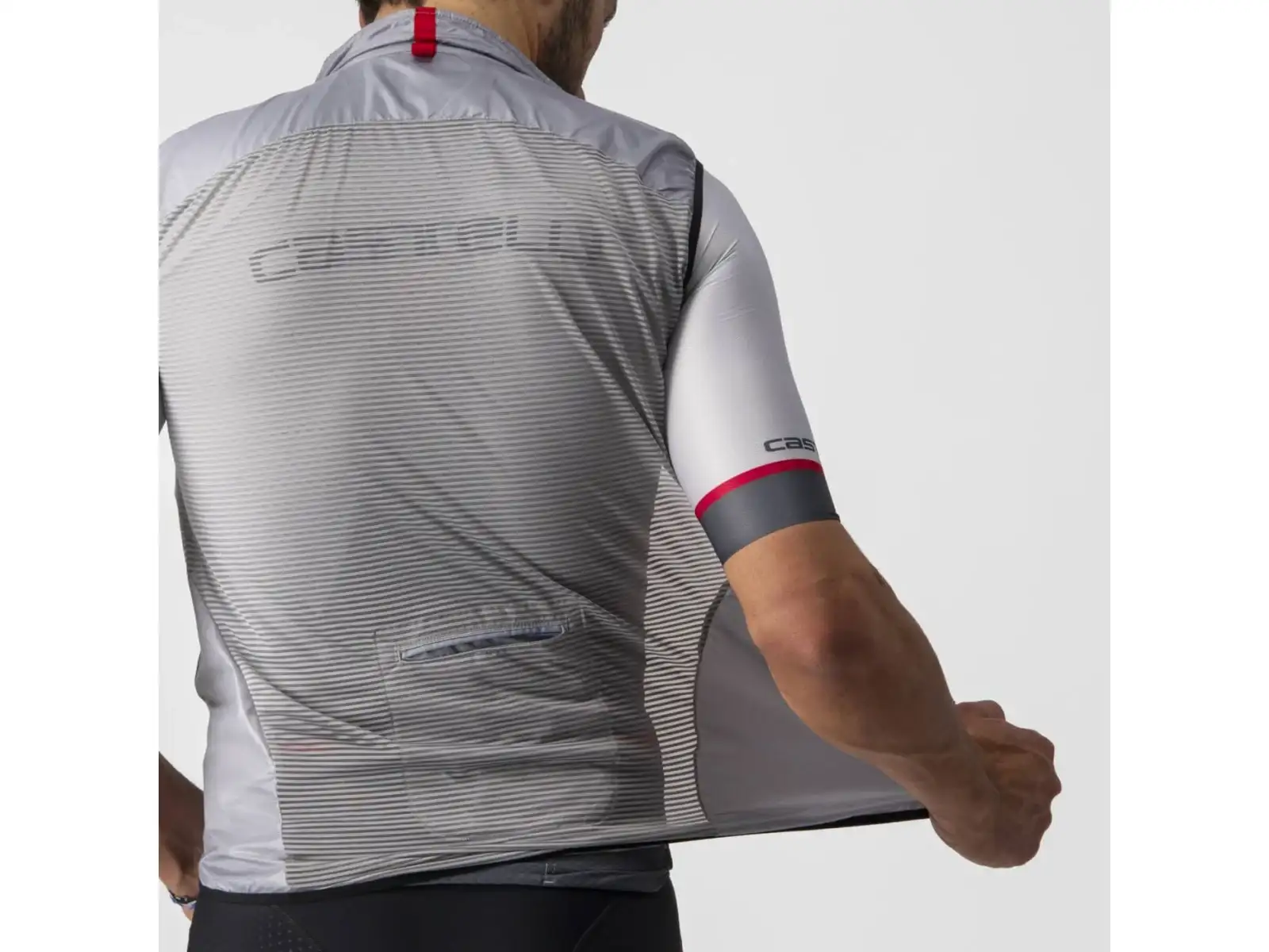 Castelli Aria pánska vesta Silver Gray