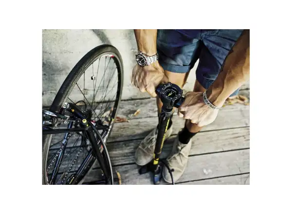 Topeak Transformer XX floor pump with stand, dielenská pumpa a stojan