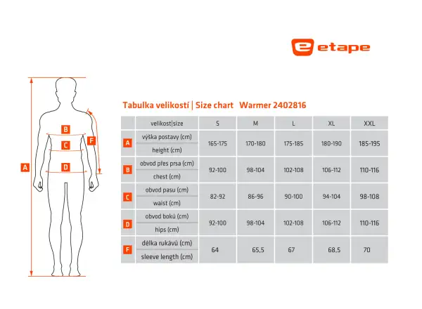 Etape Warmer pánska mikina antracit/žltá fluo