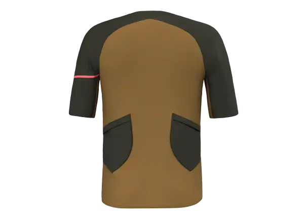Salewa Vento 1/2 zips pánsky dres s krátkym rukávom Dark Olive