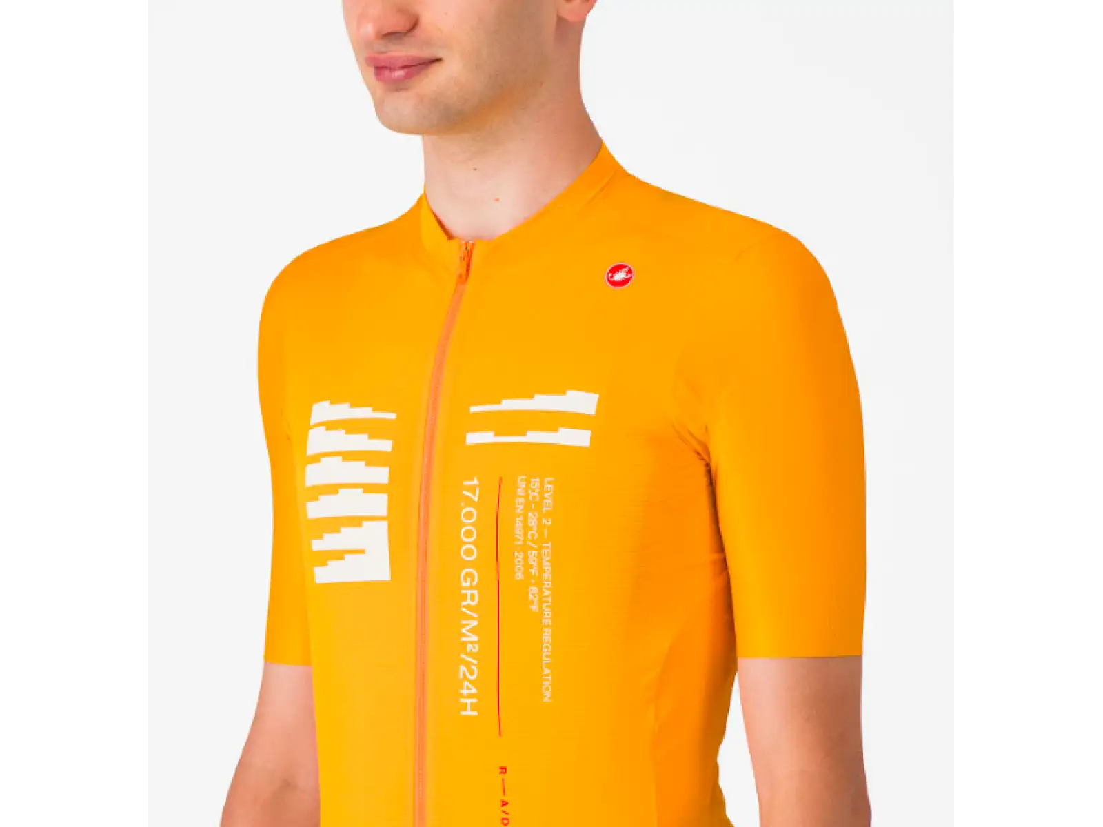 Castelli Espresso R-A/D pánsky dres krátky rukáv Vivid Orange