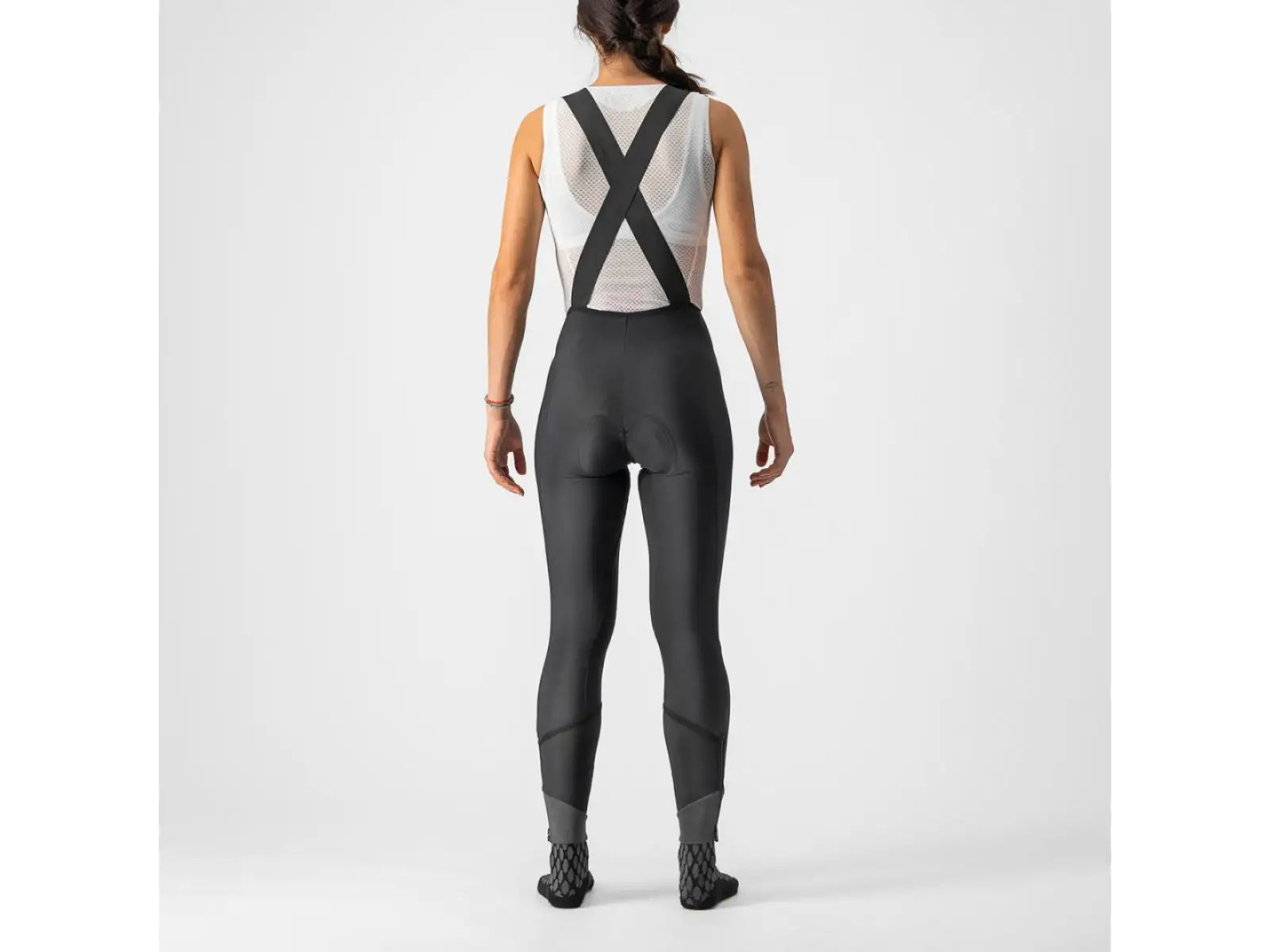 Castelli Velocissima DT Bibtight dámske nohavice Black/Black Reflex
