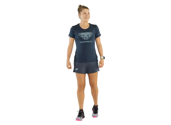 Dynafit Graphic Cotton Dámske tričko s krátkym rukávom Blueberry/3D
