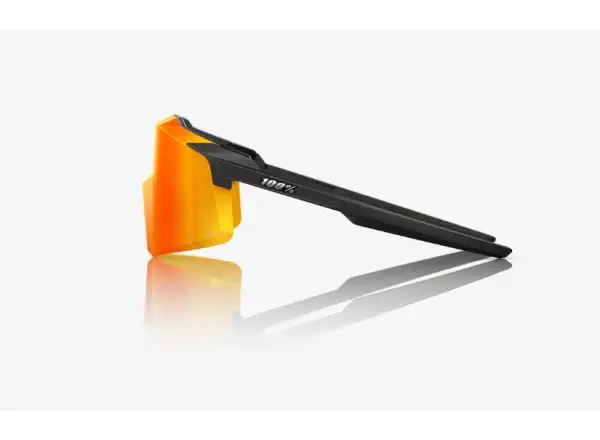 100% Aerocraft okuliare Soft Tact Black/HiPER Red Multilayer Mirror