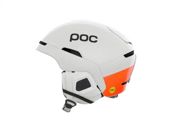 POC Obex MIPS lyžiarska prilba Hydrogen White/Fluorescent Orange