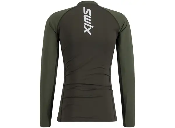 Swix RaceX Dry pánske tričko s dlhým rukávom Bright White/Olive
