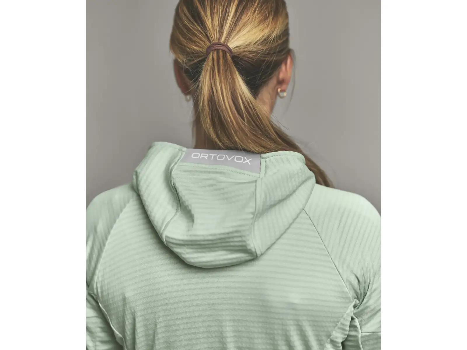Ortovox Fleece Light Grid Hoody dámska mikina Green Acid