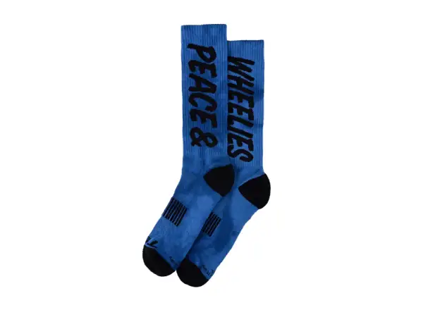 Troy Lee Designs Performance Peace & Wheelies ponožky Cobalt
