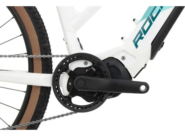 Horský bicykel Rock Machine Torrent e30-29 s nízkou jazdou Gloss White/Petrol/Neon Cyan