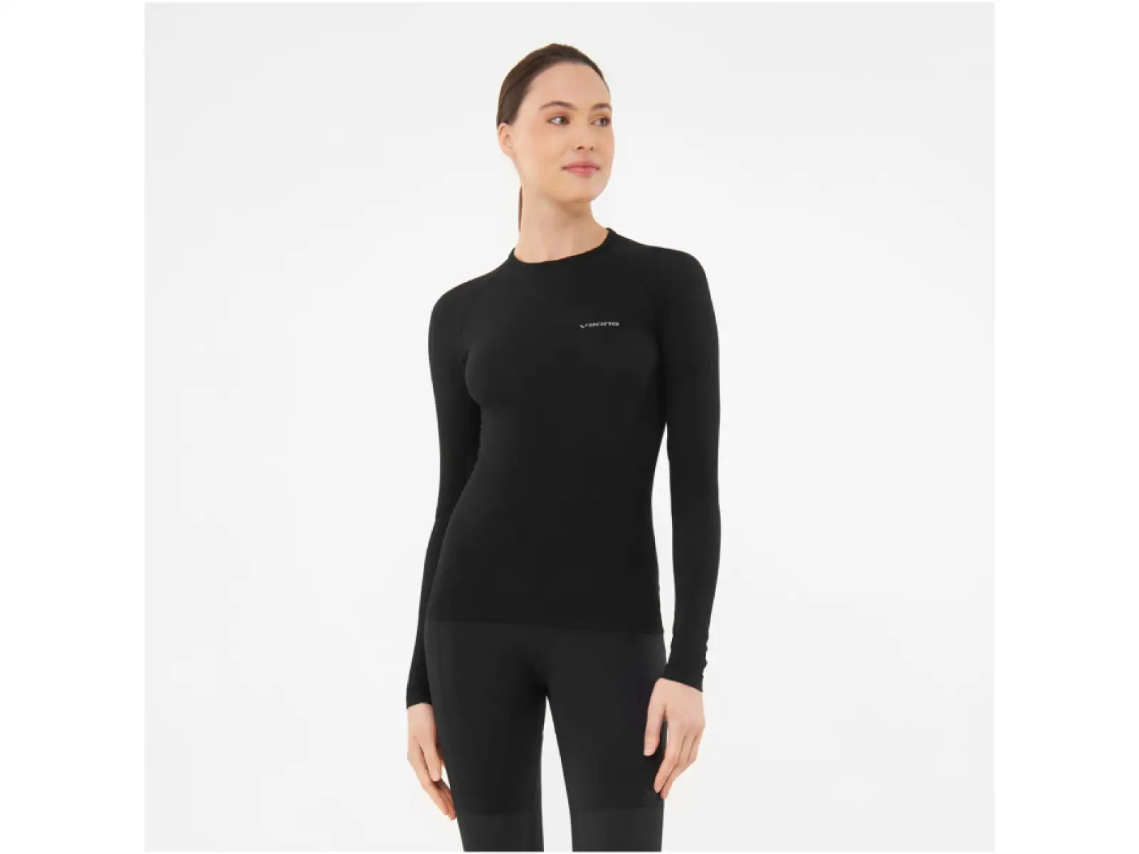 Viking unisex funkčné tričko dlhý rukáv Black