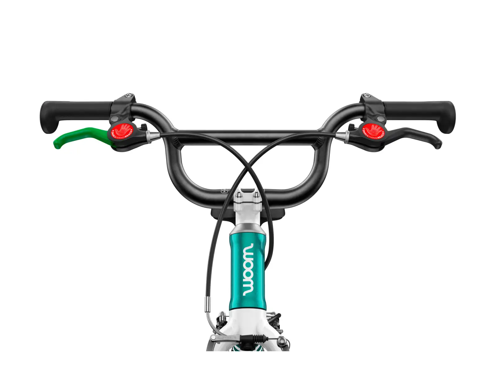Woom GO 1 Plus Metallic Turquoise 14 detské odrážadlo