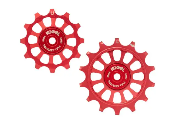 Kogel cestné kladky celokeramické pre Shimano Dura Ace / Ultegra / 105 12/14 z. Red
