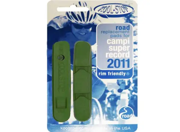 Kool Stop Campa SuperRecord brzdové gumičky ceramic/zelená