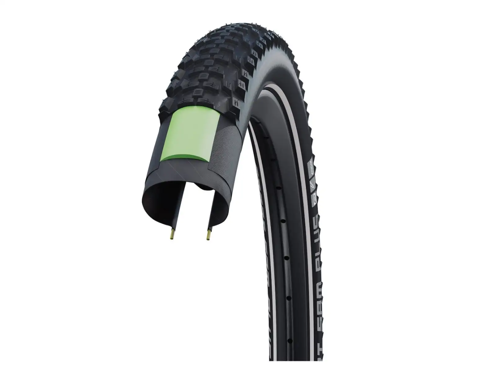 Schwalbe Smart Sam Plus Performance DD GreenGuard 27,5x2,25" MTB plášť drôt Black Reflex