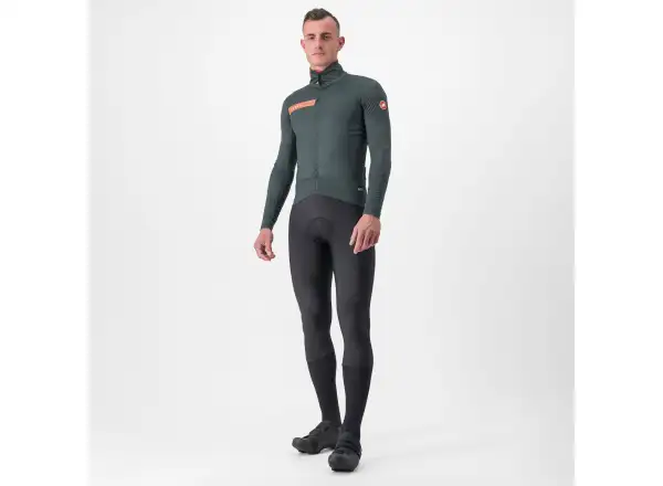 Castelli Beta RoS pánska bunda Rover Green/Red Orange