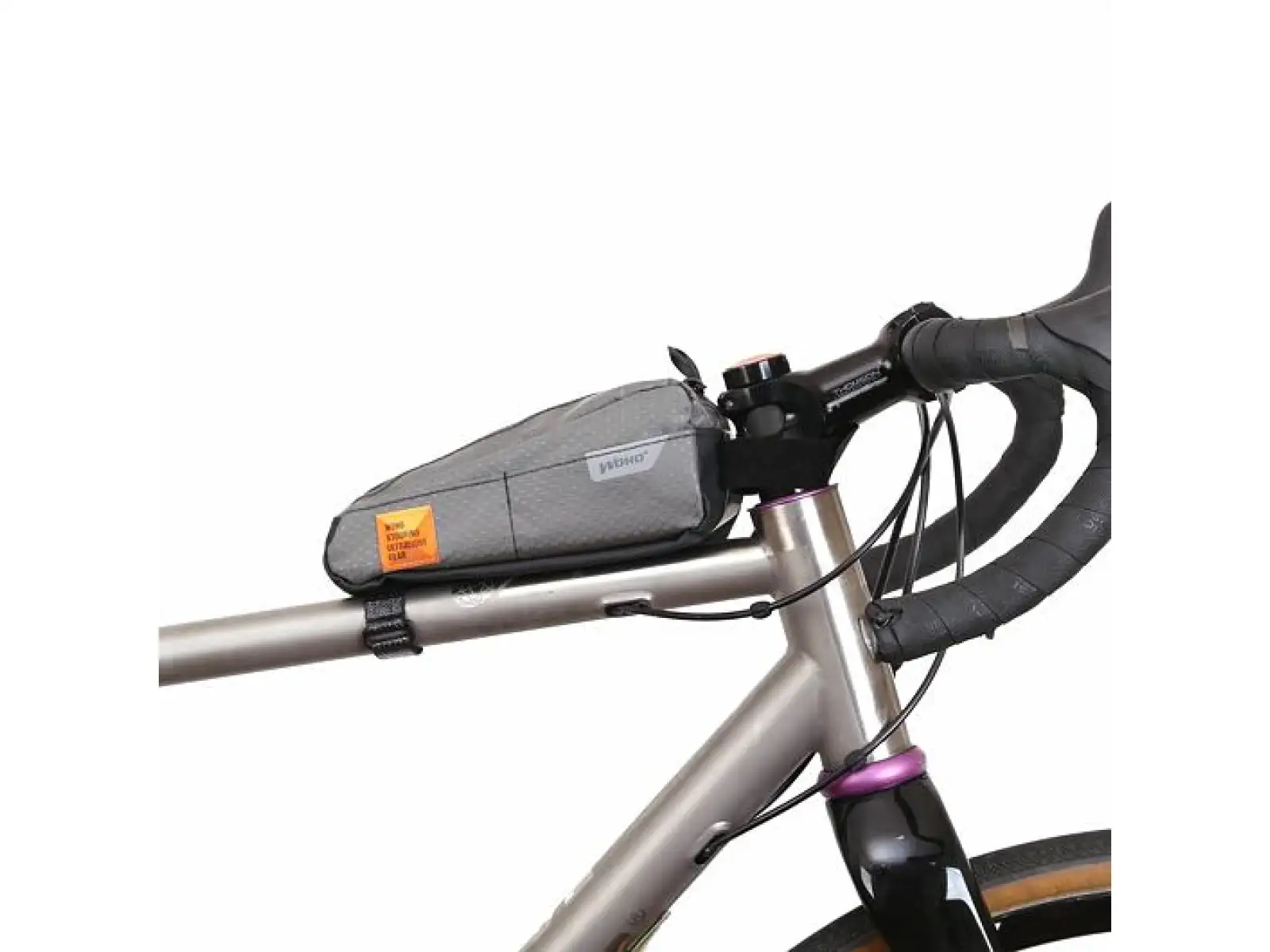 Woho X-Touring Top-Tube taška na rám 850 ml Honeycomb Iron sivá