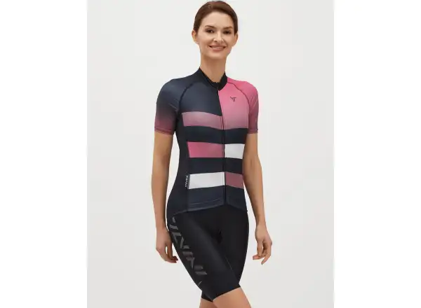 Silvini Mazzana dámsky dres krátky rukáv Black/Fuchsia
