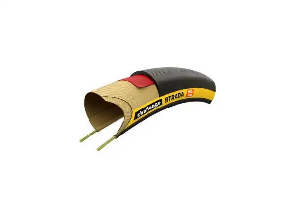 Challenge Strada Pro TLR 700x28 cestný plášť čierna/tan