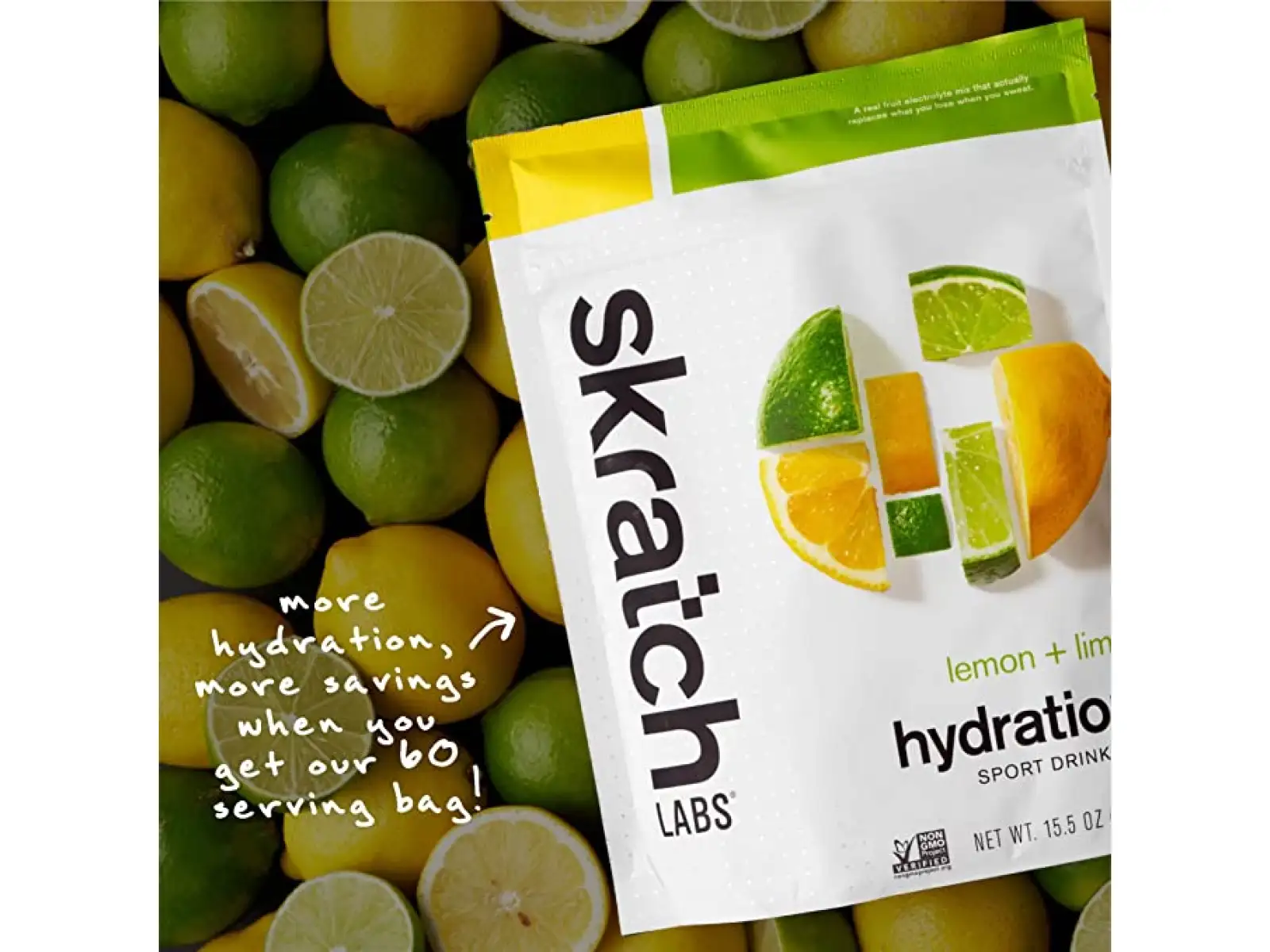 Skratch Labs Hydration Sport Drink Mix iontový nápoj 1320 g citrón/limetka