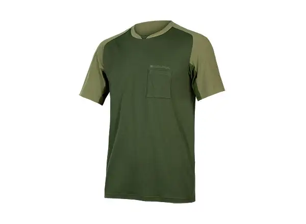 Endura GV500 Foyle pánske tričko s krátkym rukávom Olive green