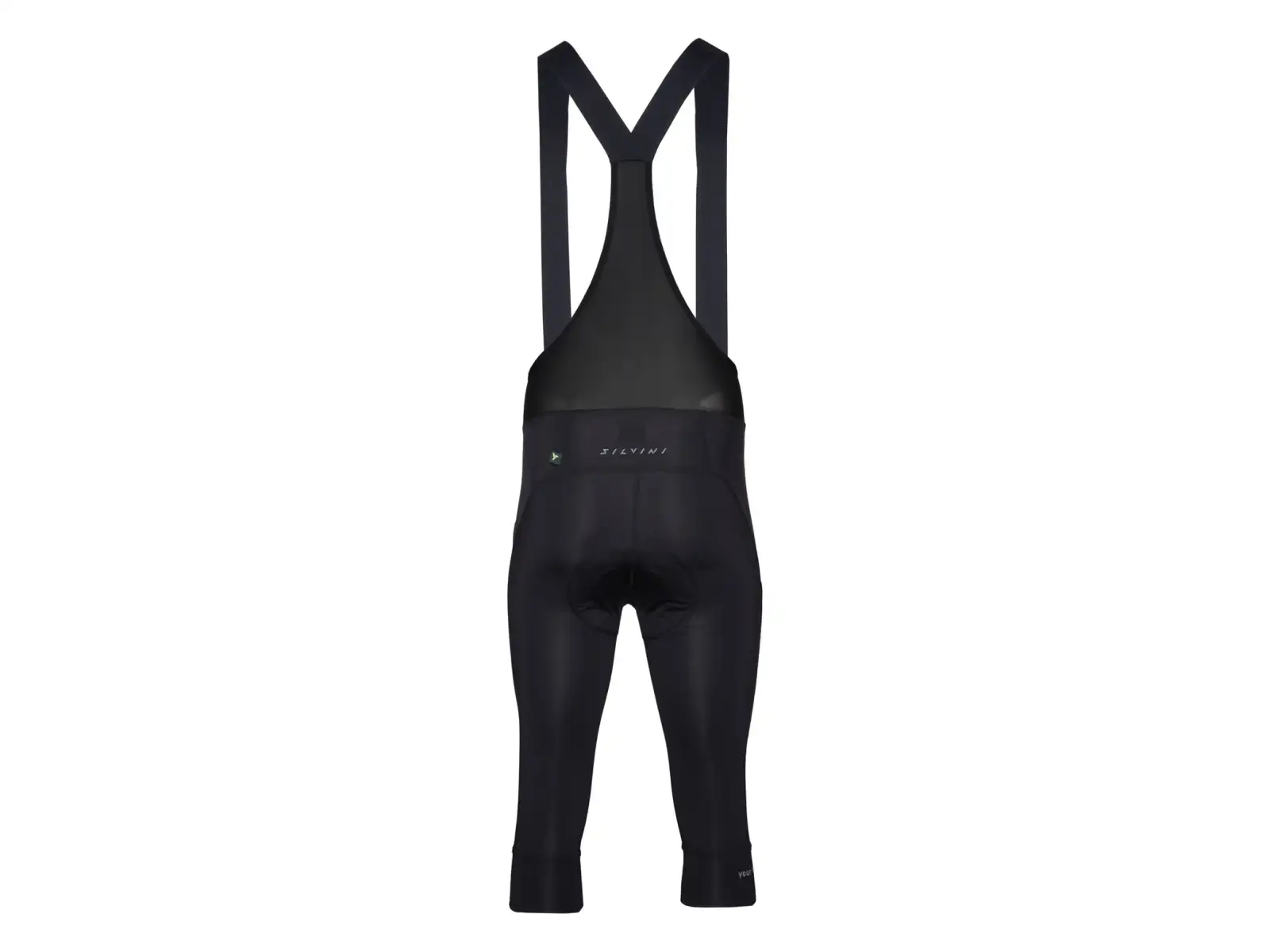 Silvini Alvo Bib pánske 3/4 nohavice s trakmi a vložkou Black