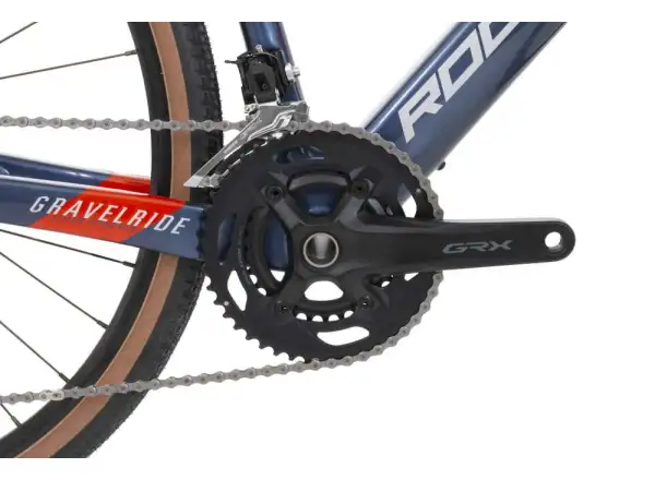 Rock Machine Gravelride CRB 700 gravel koleso gloss dark blue/brick orange/silver