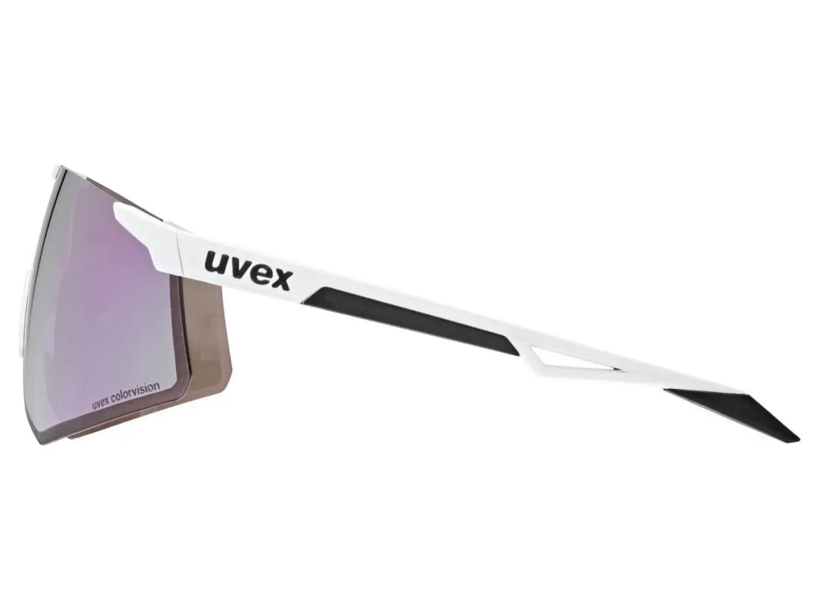 Uvex Pace Perform S ColorVision okuliare White Matt/Mirror Lavender